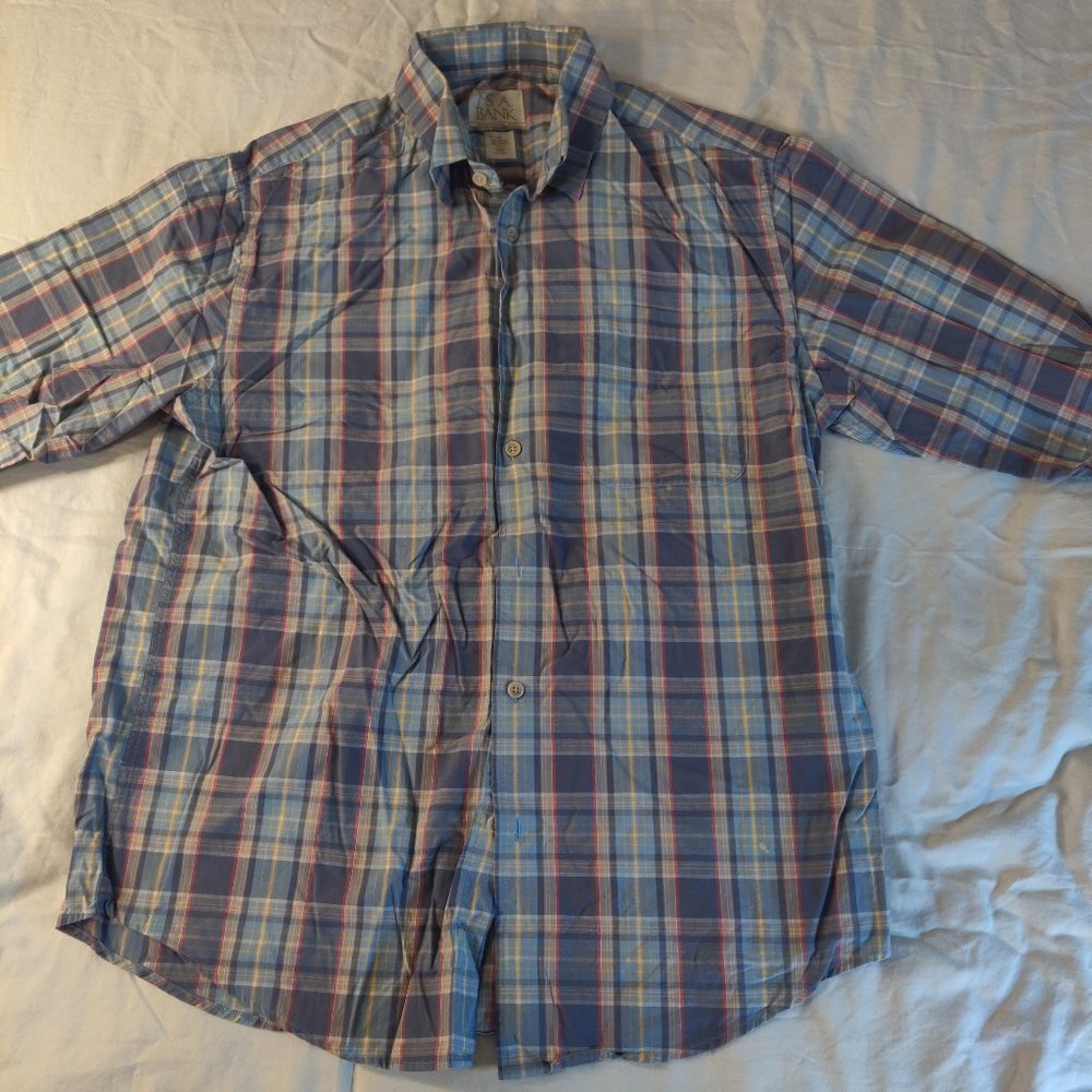 Traditional Fit Button-Down Collar Plaid Shirt